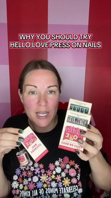 Hello Love press on nails are high quality, long lasting, non-damaging, reusable, luxury press on nails that last up to two weeks and are designed to fit petite, average and wide nail beds — all at an affordable price! Our press on nails come in a variety of colors, lengths and finishes. We also offer a Hello Love press on nails starter kit that is perfect if you’re just starting out with our brand or are new to press on nails.  Included in every box of press on nails is 24 nails in 12 size inclusive sizes perfectly laid out in 2 trays (so you don’t have to dig to find your sizes), a tube of glue, a dual sided file and a cuticle stick. Our packaging is next level and provides a user experience like no other. Also included on every box is easy to follow press on nails tutorials for beginners, so you feel confident enough to nail the application! Hello Love press on nails deliver a salon quality manicure without the hefty price tag! Be the envy of all your friends and be ready for the compliments to roll in! No one will believe that you’re wearing press on nails and they look and feel so natural that even you will forget! @Hello Love, Inc. Shop Hello Love Nails Hello Love Inc Nails #helloloveinc #hellolovenails #hellolovepressonnails #helloloveshop #luxurypressonnails      