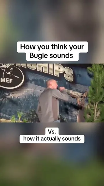 How you think your bugle sounds vs how it actually sounds #funny #elkhunting #bugle #HuntingTok #hunting 