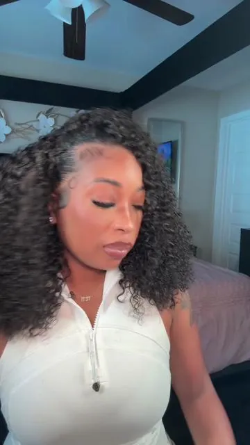 16inch Half Curly Wig 🤍🥰 @alipearlhair_official 🫶🏽 #halfwig #alipearlhair 
