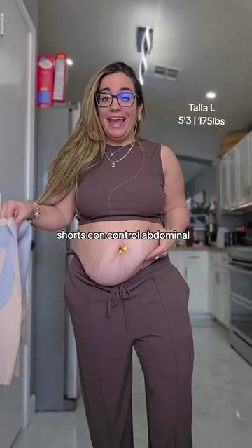 Estoy usando la talla L, mido 5'3, 175lbs en estos shorts con control abdominal de @luckmeey_official ✨️😍 #tummycontrol #tummycontrolshorts #shapewearshorts #womenshapewear #tiktokshopcreatorpicks 