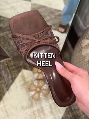 how cute are these 😍😍🙌🏻 #kittenheels #womensshoes #leopardprint #kittenheelshoes #tiktokshopcreatorpicks 