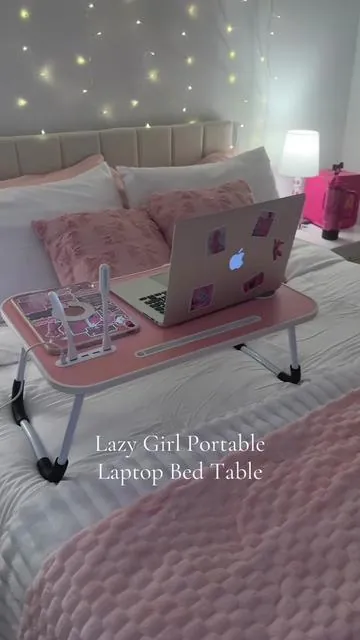 this laptop bed desk was a need!! #fyp 