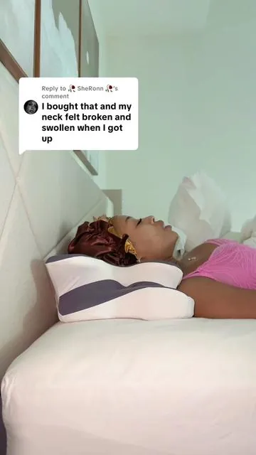 Replying to @🥀 SheRonn 🥀 if it’s this exact same pillow, give her another chance and sleep on your back!