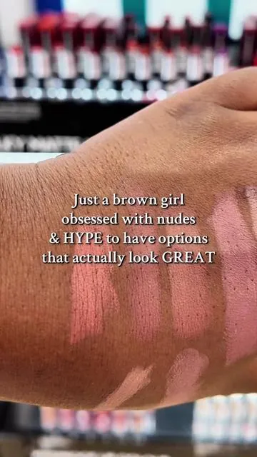 MAC NUDE LIPSTICKS ON BROWN SKIN 🥰 @M.A.C Cosmetics Store  #tiktokshopcreatorpicks #blacktiktok #nudelip #lipcombo #tiktokshoprestock 