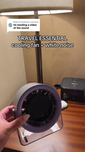 Replying to @KelzReelz here’s the white noise sound in real time! @CoolHill #coolingfan #fan #handheldfan #travelessentials #tiktokshopcreatorpicks 