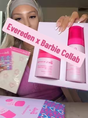 💗🧴Evereden x Barbie collabbb how adorable🤩🤩🤩🤩#evereden #everedenskincare #kidsskincare #skincareforkids #tiktokshopcreatorpicks 