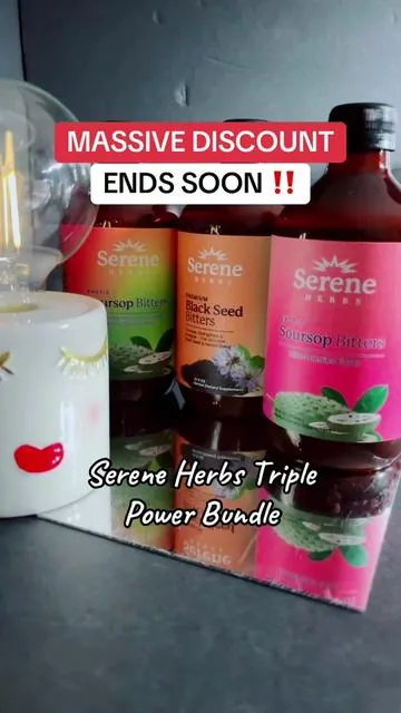Serene Herbs Triple Power Bundle Trending products flash sale discount #soursopbitters  #tiktokshoprestock #superbrandclub #viralontiktokshop #TikTokShopCreatorPicks @SereneherbsUSA  Final price may vary depending on each customers available coupons. Promotion may have ended by the time you see this.