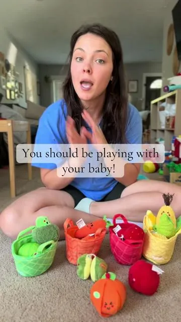 Playing with your baby is a MUST for language development. Sets like this one from hahaland are perfect for introducing new vocabulary and practicing language and repetition. Here’s a peak into how I play this with my 1 year old! #babyplay #babytoys #language #speechdevelopment #interactiveplay 