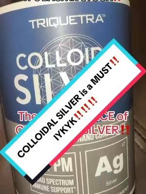 IT’s AWESOME!! IYKYK‼️‼️‼️ and now is the time to be taking it‼️‼️‼️‼️ Best Colloidal Silver out there‼️ #colloidalsilver #triquetra #immunesupport #immunesystem #tiktokshopcreatorpicks @Triquetra 