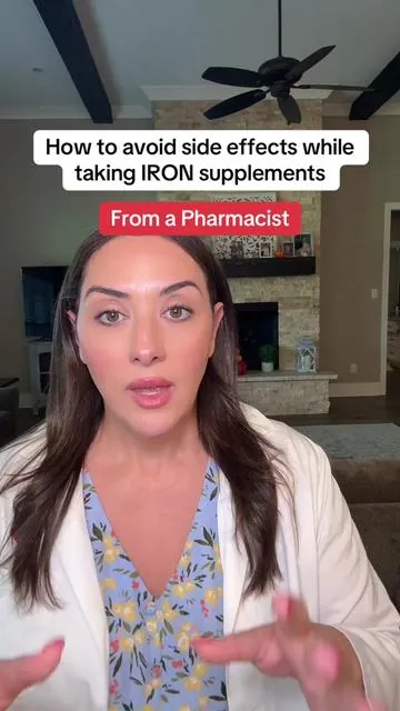 This is how to get the best benefits of your iron supplement! #iron #pharmacistadvice #irondeficiencyanemia #anemia #liquidiron 