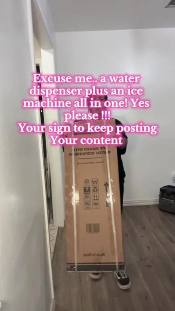 This water dispenser / ice machine is a must! Dispenses both hot and cold water while making you ice. Delivery was so quick and super easy to set up! Take this as your sign to stop caring about what people will say about your content!!!#waterdispenser#icemachine#ice#filter#fyf