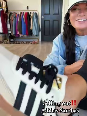 NEW adidas Sambas 🤍🖤🤍 sale ends soon #tiktokshopcreatorpicks #adidas #adidassambas #sambas #tennisshoes 
