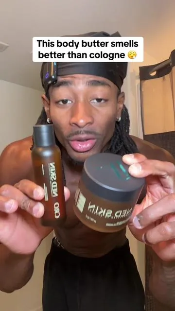 This Reign Body Butter & Oil smells better than top tier colognes! When you lather up with it fellas you dam near don’t need any cologne how from how good it smells 👑 @Crowned Skin #crownedskin #bodybutter #bodyoil #menfragrances #moisturizer 