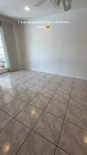 50% off right now too! If you’ve been on the hunt for a new couch but don’t wanna pay thousands this couch is seriously soooo comfortable! And surprisingly such good quality as well!! I chose black for my daughters playroom so I won’t see as many stains 😅🫠 and I’m actually obsessed!! 😍  #sectional #couch #cloudcouch #tiktokshopcreatorpick #homedecorideas 