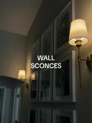 sometimes all it takes is the coziest lighting to transform a room ✨🕯️ #wallsconces #cozylighting #walllights #homedecor #homefinds 