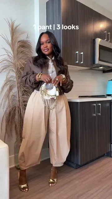 Click the orange cart 🛒 to shop the pants and Comment ‘Shop’ for the link to everything else🤎✨ ✨I purchased these pants in every color! Perfect for The Fall 🍂 I love them😍Wearing a Med 📌 And don’t forget🤎everything I share lives in my LTK👉🏾 @HeyItsTyHill 💫