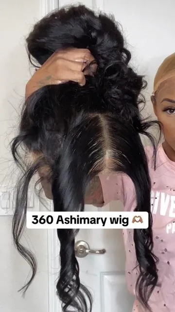 Y’all, this @Ashimary Hair Beauty wig is EVERYTHING 😍 even in a cute messy bun, it looks so natural like it’s your real hair. You’re gonna want this one in your collection. 🛒 #wigreview #13x6lacefrontwig  #360wig #wiginfluencer  #lacefrontwiginstall 