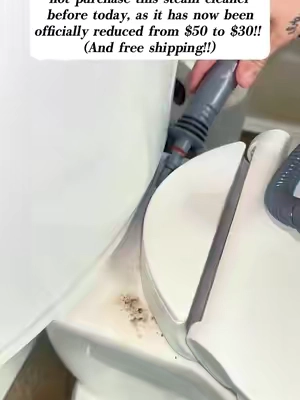 Congratulations to those who did not purchase this steam cleaner before today, as it has now been officially reduced from $50 to $30!! (And free shipping!!)#steamcleaner #cleaner #steamcleaning #cleaningtiktok #tiktokshop #cleaninghacks 