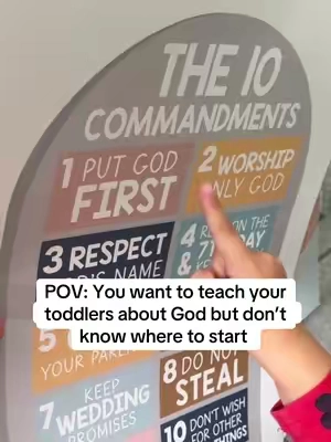 I love these posters because it make it so easy to get my daughter’s familiar with God with God’s teachings and their visually engaging that my daughter has already memorized quite a few of them. #bibleposters #bible #scripture #ccd #sundayschool 