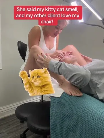 She said my kitty cat smell, and my other client love my chair! #chair #pinmoco #officechair #tiktokshopcreatorpicks #tiktokshopblackfriday 