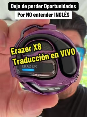 Audífonos Bluetooth Traductores Al Translation Earbuds Wireless Over the Ear Waterproof Erazer X8 #audifonostraductores #aitranslationearbuds #erazerx8 #audifonosbluetooth #bluetoothearbuds