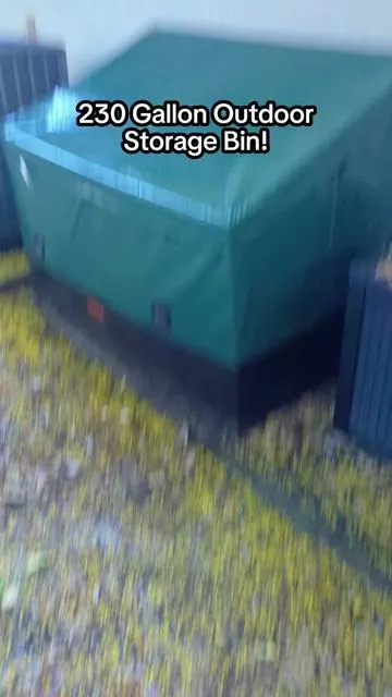 230 gallon outdoor storage bin! 🤯 #outdoorstoragebox #outdoorstorage #storagebin #outdoorstoragebin 