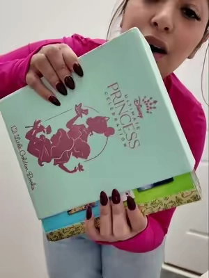 I don’t know who’s more excited me or my kids 😅 #princessbooks #tiktokshopcreatorpicks #tiktokshopfalldealsforyou #littlegoldenbooks #disneyprincessbooks 