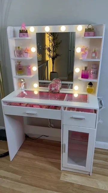 Tocador de maquillaje ##recommendations ##tiktokshop #mujeres ##vanity ##