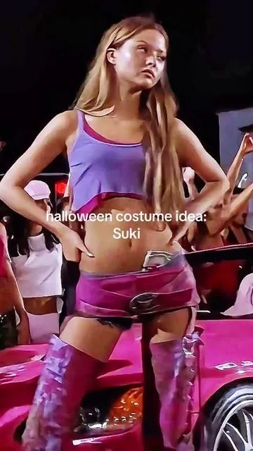 the quality is so nice. this costume runs a little smaller. so i’d size up one size :) #suki #fastnfurious #halloween 