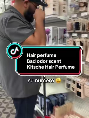 This hair perfume has him obsessed 😭 #hairperfume #haircare #hairscent #kitsch 