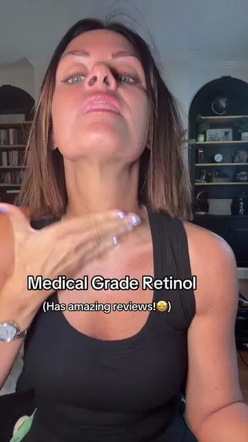 Retinal body lotion that gives softer skin, diminishes uneven skin, stretch marks, and dark spots (hyperpigmentation). Can be used twice a day. Improves firmness and elasticity. Recommended to wear SPF 30 with it. #skincareover50 #skincareover40 #bodylotion #retinol #retinolskincare @DRMTLGY 