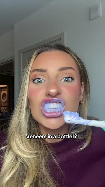 Omg this is SO good…makes your teeth SOOO WHITE🫣