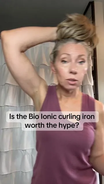 The bio ionic curling iron is definitely worth the hype, but definitely keep your eye out for a sale because they do go on sale and you can save yourself some money. #hairtok 