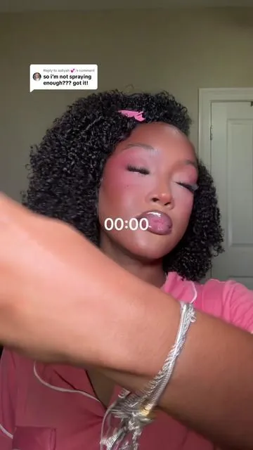 Replying to @aaliyah 💕. I know it says “3-Second”, but 5 does the trick for me 🙂‍↕️ #settingspray #lorealsettingspray #longwearmakeup #transferproofmakeup #waterproofmakeup 