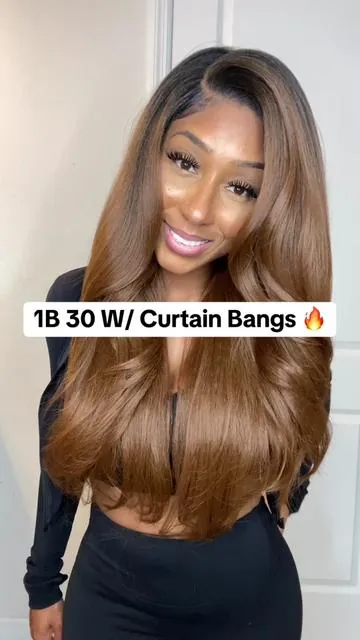 Luxury look for HALF the price ✨ Pre-plucked curtain bangs, HD lace, and heat resistant. ➡️ Tap “Shop Now” before it sells out! #lacefrontwig #wigreview #13x6lacefrontwig #frontalwiginstall #lacefrontalwig