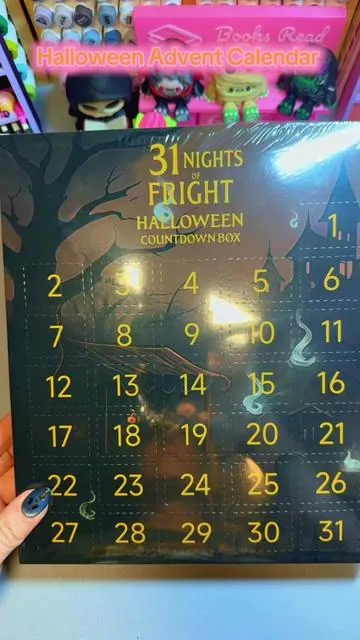 Unboxing the entire Halloween Advent Calendar. #tiktokshop #adventcalendar #halloween #halloween #spooky 