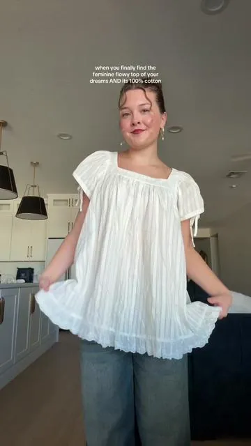 Wearing size small #flowyshirt #shirt #top #blouse #dress @ciderusa @Cider 
