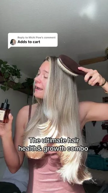 Replying to @Michi Pow the bundle is definitely worth it tbh #burbur #hairbrush #hairhealthjourney #hairgrowth 