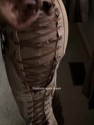 Ooookkk @Fashion Nova  coming through with thee laced up jeans 😍 make me look a lil thicky thick 😜 I got the perfect top for this 👌🏽  #fashionnovapartner #falloutfitinspo #fashioninspo #fashionnovajeans #fypシ゚ 