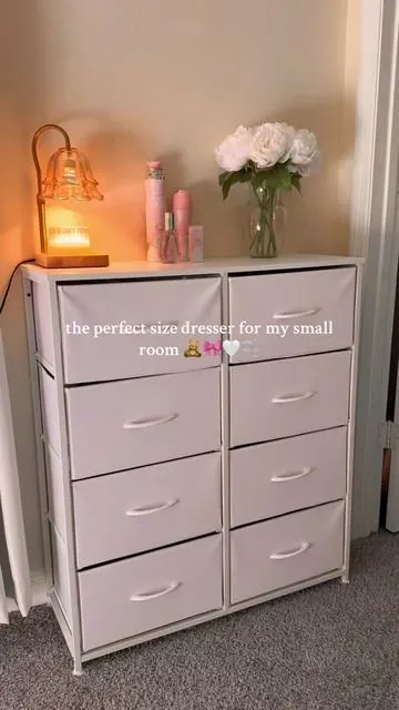 i love how it holds so many clothes! #dresser #dresserdrawers #drawers #smallroom #roomdecor 