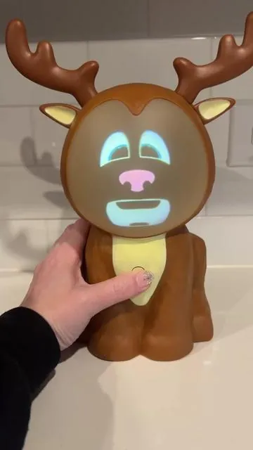 Okay, but why am I lowkey obsessed with this animated reindeer?! 🦌✨ It’s like Christmas magic came to life right on my table. The way it talks, sings, and jokes—any toddler would be absolutely mesmerized. Honestly, it’s giving all the Christmas memories vibes, and I’m here for it. Whether you pick Santa or the reindeer, it’s such a fun way to add a little extra holiday cheer to your home. 🎄 BRB, I’m just over here soaking up all the toddler Christmas excitement. 🥹❤️ #ChristmasMemories #toddlerchristmas #christmasmagic #animatedreindeer #reindeer 