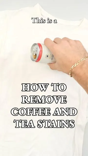 This is a dry cleaner’s guide to removing coffee and tea stains: 1) Like removes like, so use a mild acid (white vinegar works great) to tackle these acidic stains first. 2) Wash as recommended. 3) If the coffee doesn’t fully lift, it’s because of the milk and sugar, that combo needs surfactants and enzymes. Use a bit of liquid detergent or an all-purpose stain remover to finish the job. 4) Still see a little color? Try hydrogen peroxide and air dry in the shade. #LaundryTips #StainRemoval #CoffeeStains #TeaStain #StainRemovalTips