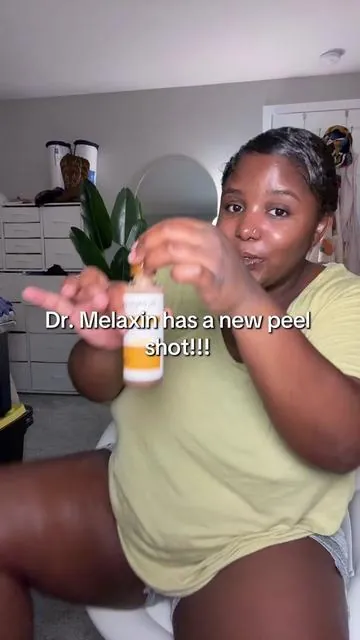 Dark inner thighs? Arm pits? Neck? I got you! Dr. Melaxin has a new brightening peel shot out!  #drmelaxin #drmelaxinpeelshot #tumeric #kojicacid #hyperpigmentation 