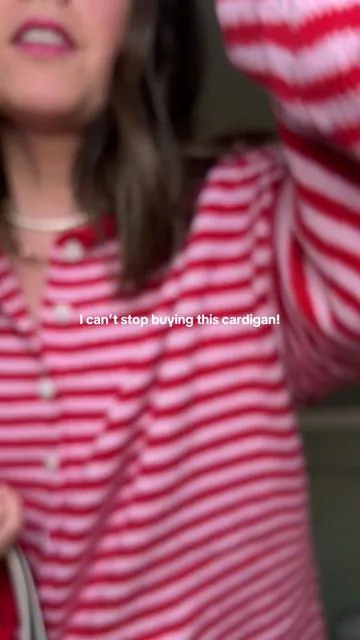 How many cardigans is too many cardigans? #cardigan #cardigansweater #sweater #sweaterweather #stripedsweater 