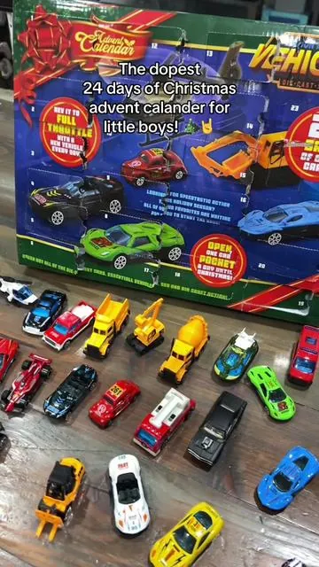 We had so much fun opening this 24 days of cars Christmas advent calander! #adventcalendar #toysforboys #christmas #24daysofchristmas #cartoys 
