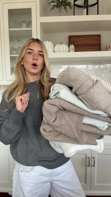 my favorite affordable sweaters: neutral edition 👼🏼☁️ #affordableclothes #sweater #falloutfits 