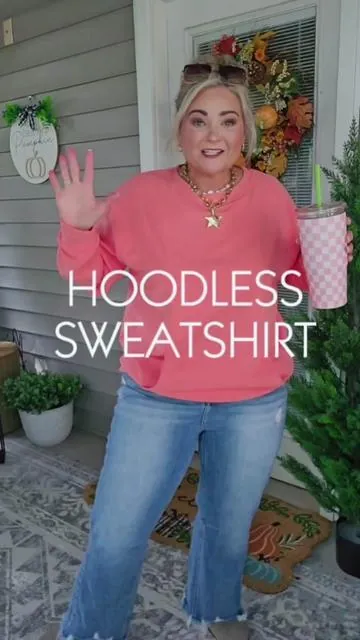 When you don't want the hood! This hoodless sweatshirt is perfect!@AUSELILY  #sweatshirt #outfitideas #falloutfits #casualoutfits #CapCut 