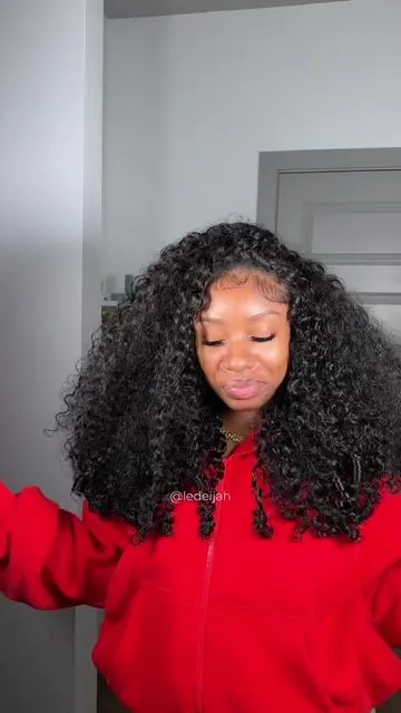 flip over quick weave method 🥰 @CurlyMe Hair 🫦  #halfwig 