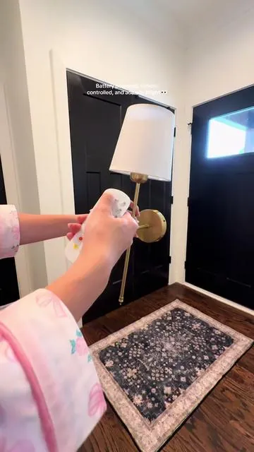we are in the process of moving but I can’t wait to put these up in our rental 😍 These rechargeable wall lamps make any room feel finished! 🙌🏻 #WallLamp #HomeDecor #LEDLighting #RoomMakeover #TikTokShopFinds 