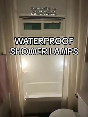 The rule in our house is once the sun goes down…so do the overhead lights ✨ #accentlighting #showerlamp #homedecorideas #tiktokshopcreatorpicks 